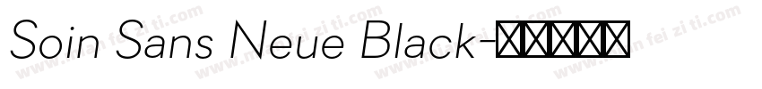 Soin Sans Neue Black字体转换